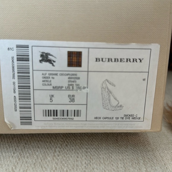 Burberry Checkered Wedge - Picture 1 of 7